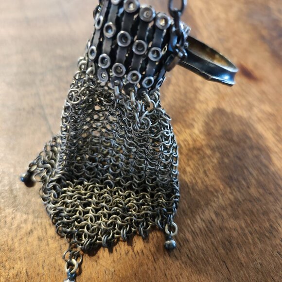 antique metal mesh purse - Picture 4 of 5